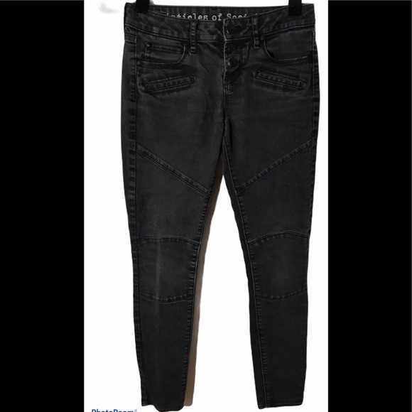 ARTICLES OF SOCIETY Moto Blackout button fly 24 - Picture 1 of 9